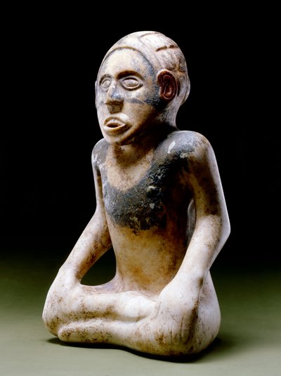 Seated Male Figure by Mississippian culture